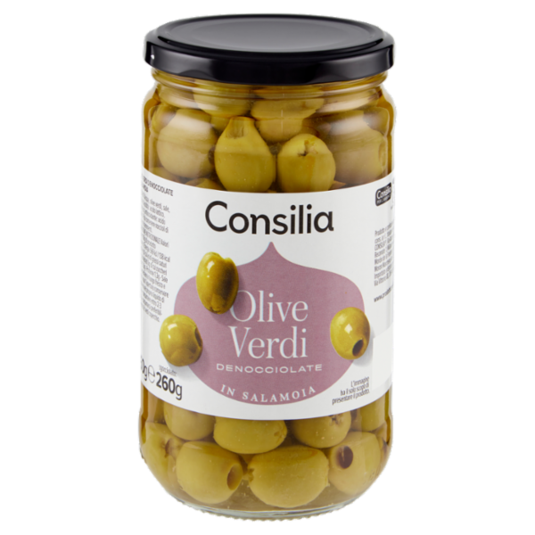 Consilia Olive Verdi Denocciolate in Salamoia 550 g