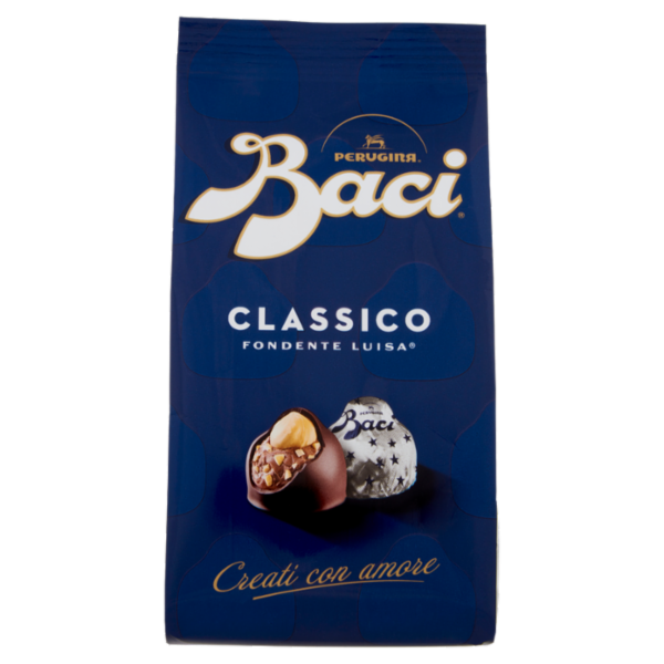 BACI PERUGINA Cioccolatini Fondenti ripieni al Gianduia Sacchetto 125g