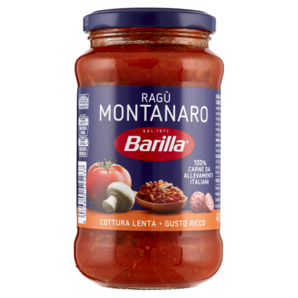 Barilla Sugo Ragù Montanaro con funghi Condimento per Pasta 400g