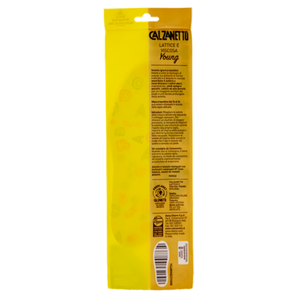 Calzanetto Soletta Young Lattice e Viscosa Misura 24-36