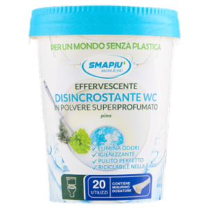 Smapiù Effervescente Disincrostante WC In Polvere Superprofumato Pino 400 g