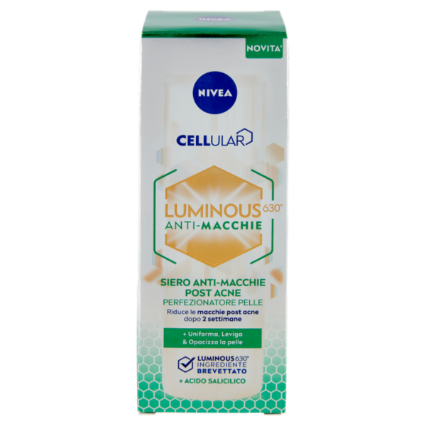 Nivea Cellular Luminous630 Anti-Macchie Siero Anti-Macchie Post Acne Perfezionatore Pelle 30 ml