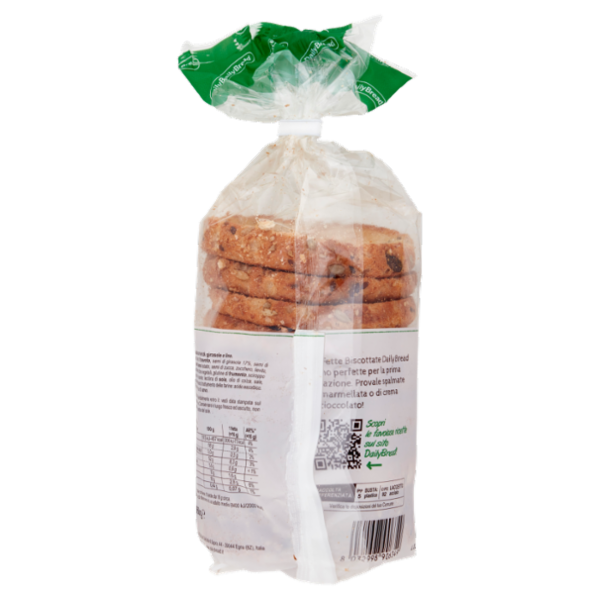 DailyBread Fette Biscottate con Semi di Girasole e Lino 160