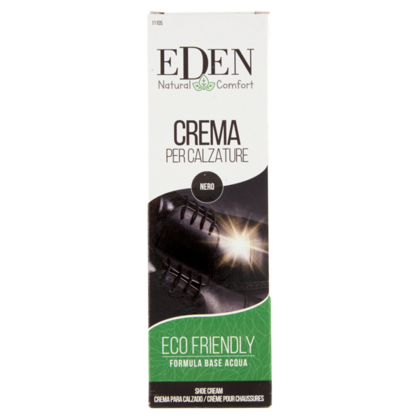 Eden Natural Comfort Crema per Calzature Nero 50 ml
