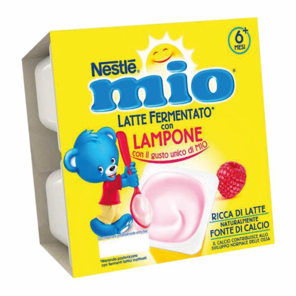 LATTE FERMENTATO CON LAMPONE NESTLE'MIO GR.100X4