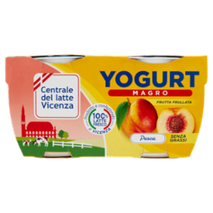 Centrale Del Latte Vicenza Yogurt Magro Frutta Frullata Pesca 2 x 125 g