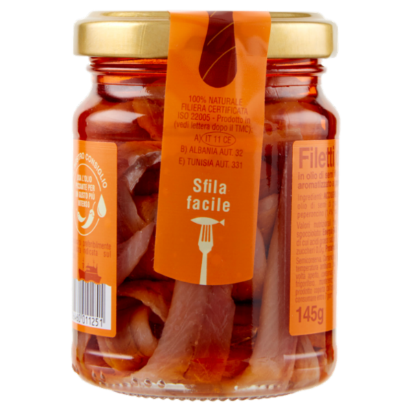 Delicius pizza Filetti di Alici gusto piccante 145 g