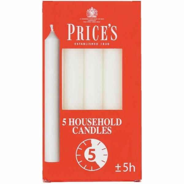 CANDELE STEARICHE PRICE'S 5 PEZZI