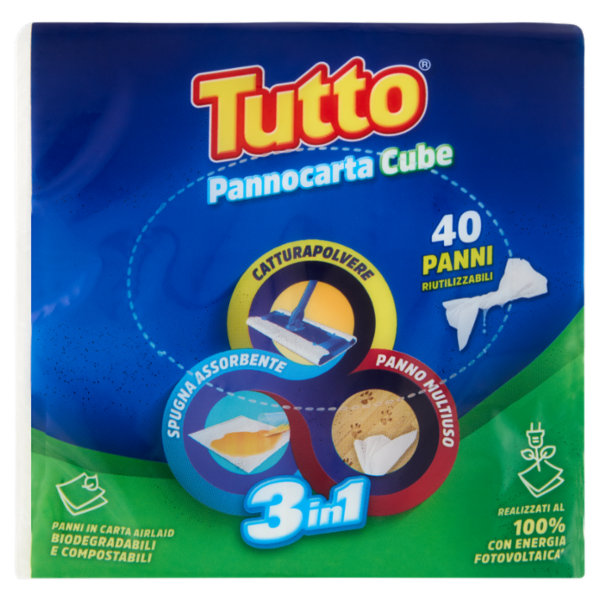 Tutto Pannocarta Cube 3in1 40 pz