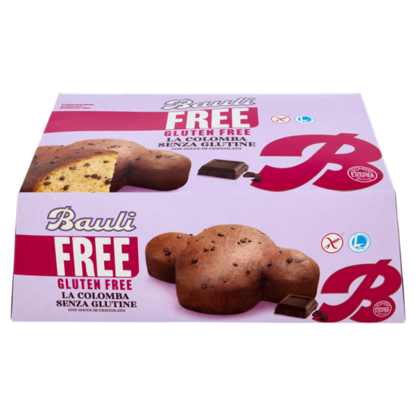 Bauli Free Gluten Free la Colomba Senza Glutine con Gocce di Cioccolato 450 g