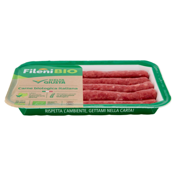 Fileni Bio Salsiccia con Pollo e Tacchino Biologica 0,300 kg