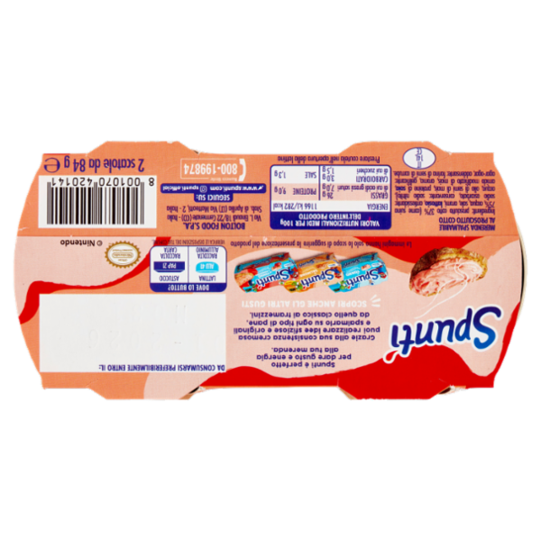 Spuntì al Prosciutto Cotto 2 x 84 g