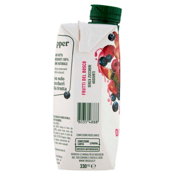 Zuegg Skipper Frutti del Bosco Senza zuccheri aggiunti 330 ml