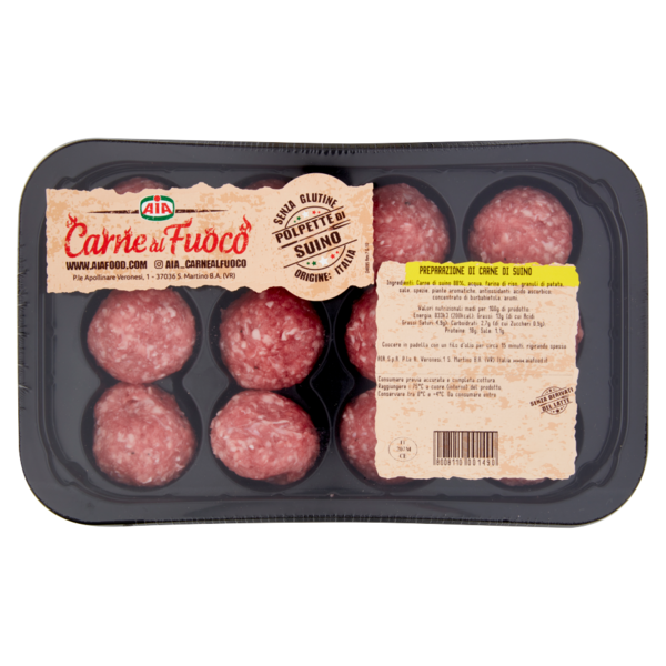Aia Carne al Fuoco Polpette di Suino 0,320 kg