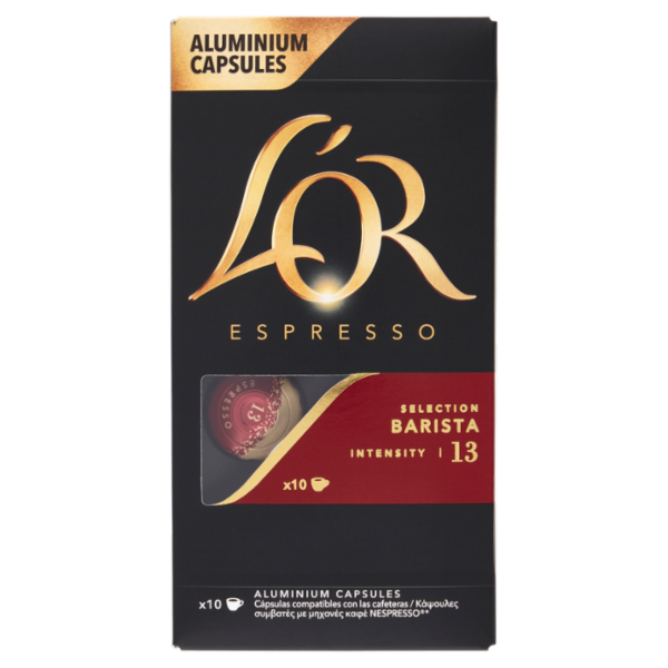 L'Or Espresso Barista 13- 10 Capsule Caffè Compatibili con Macchine Nespresso*® Original 52g