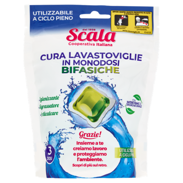 Scala Cura Lavastoviglie in Monodosi Bifasiche 3 x 25 g