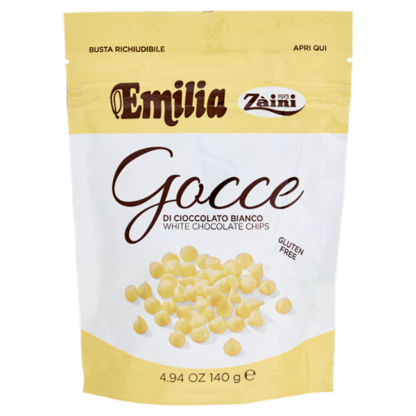 Zàini Emilia Gocce di Cioccolato Bianco 140 g