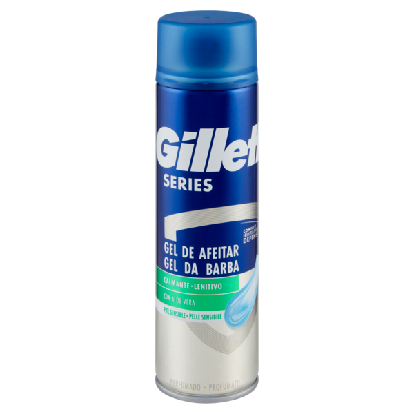 Gillette Gel da Barba da Uomo Series Lenitivo con Aloe Vera, 200 ml