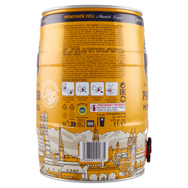 Paulaner Münchner Hell 5 L