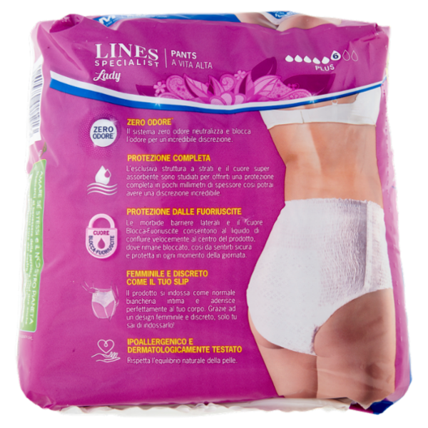 Lines Specialist Lady Pants Plus Tg.M 8 pz