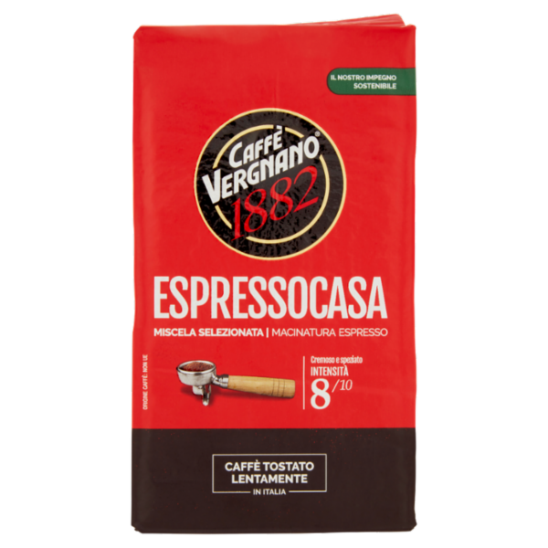 Caffè Vergnano 1882 Espressocasa Miscela Selezionata Macinatura Espresso 250 g