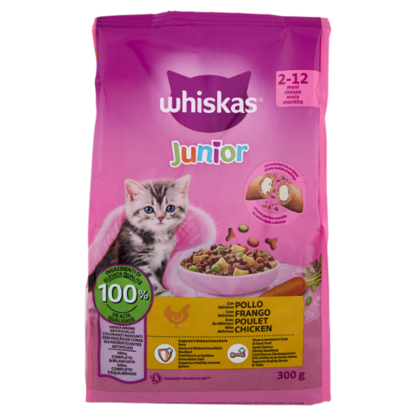 Whiskas Junior Crocchette con delizioso Pollo 300g