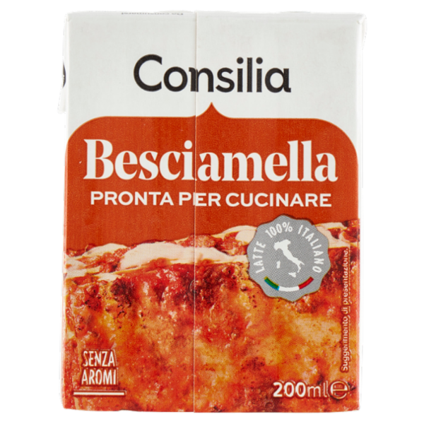 Consilia Besciamella Pronta per Cucinare a Lunga Conservazione 200 ml