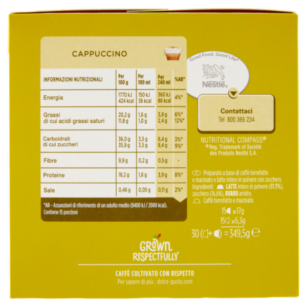 NESCAFÉ DOLCE GUSTO Cappuccino 30 capsule 349,5 g