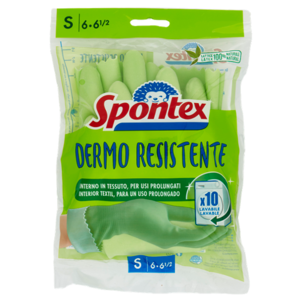 Spontex Guanti Casalinghi Dermo Resistente Taglia S