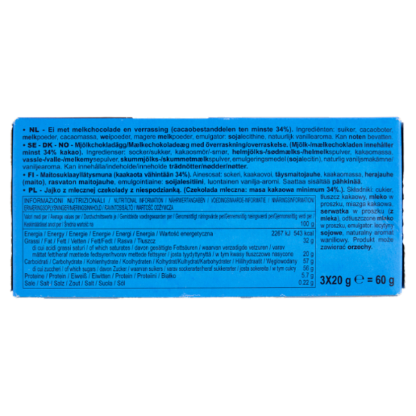 Zàini Ovetti di cioccolato al latte Sonic the Hedgehog 3 x 20 g