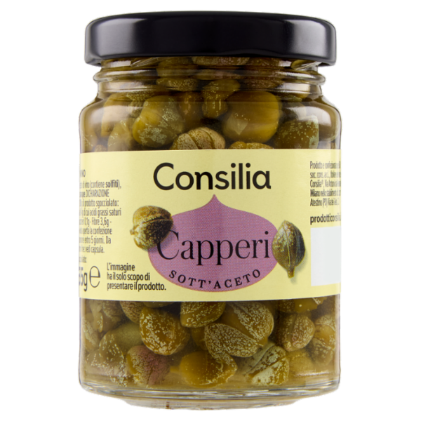 Consilia Capperi Aromatizzati con Aceto di Vino 100 g