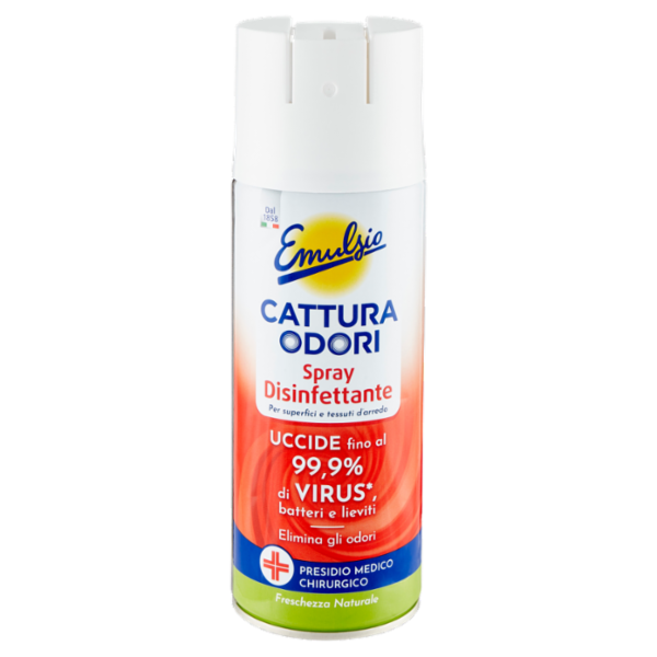 Emulsio Cattura Odori Spray Disinfettante Freschezza Naturale 350 ml