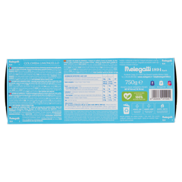 Melegatti 1894 Colomba Limoncello 750 g