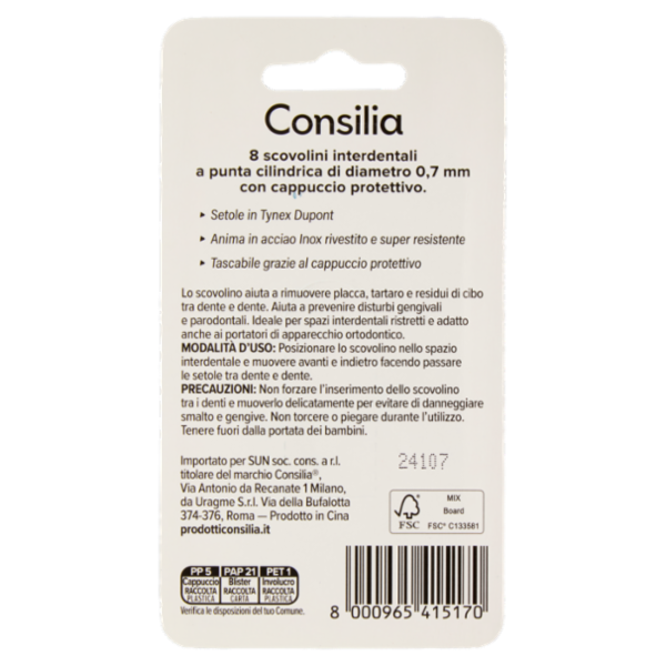 Consilia Scovolini Interdentali Fine 8 pezzi