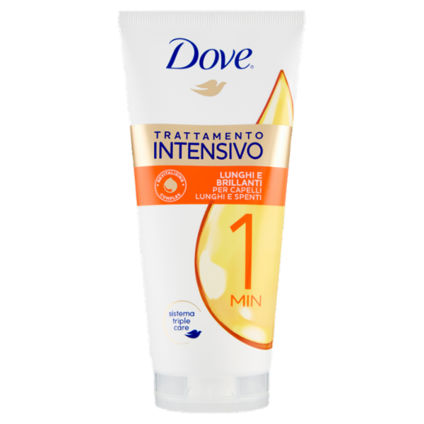 Dove Lunghi e Brillanti Trattamento Intensivo per Capelli Lunghi e Spenti 1 Min 170 ml