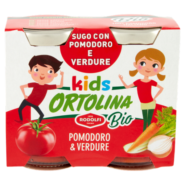 Ortolina kids Bio Pomodoro & Verdure 2 x 100 g
