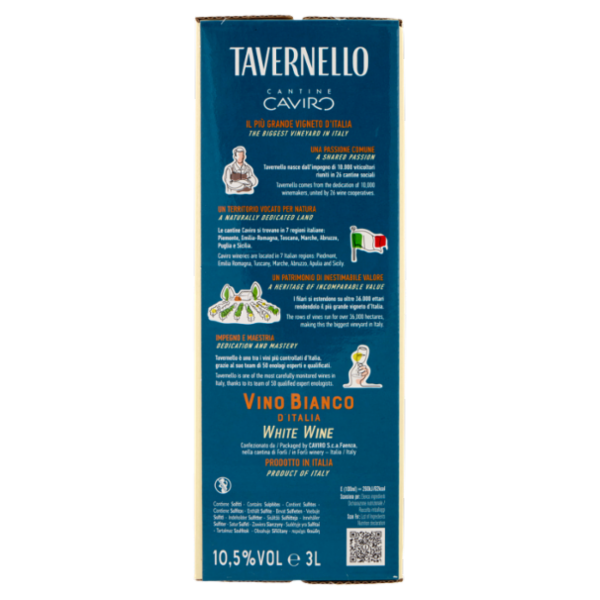 Tavernello Vino Bianco d'Italia 3 L