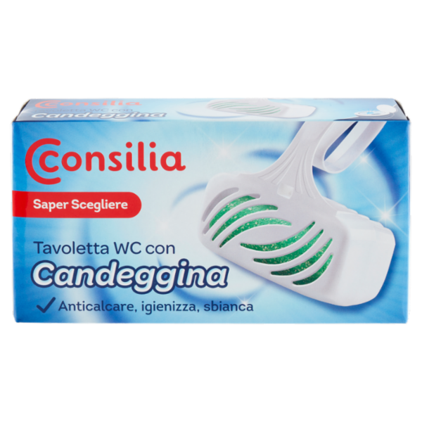 Consilia Saper Scegliere Tavoletta WC con Candeggina 2 x 40 g