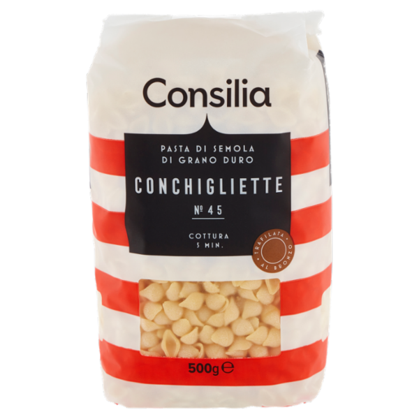 Consilia Pasta di Semola Trafilata al Bronzo Conchigliette 500 g