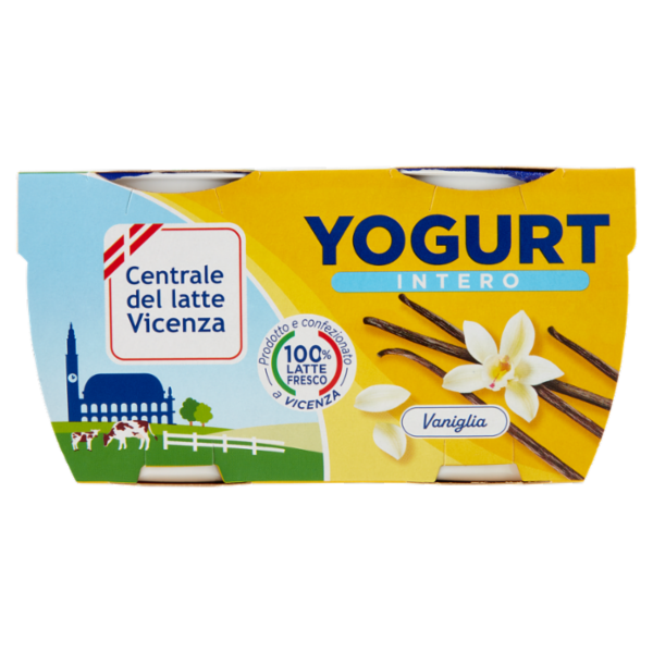 Centrale del latte Vicenza Yogurt Intero Vaniglia 2 x 125 g