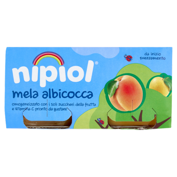 nipiol mela albicocca omogeneizzato 2 x 80 g
