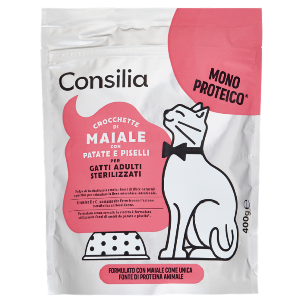 Consilia Gatto Croccantini con Maiale Mono Proteico 400 g