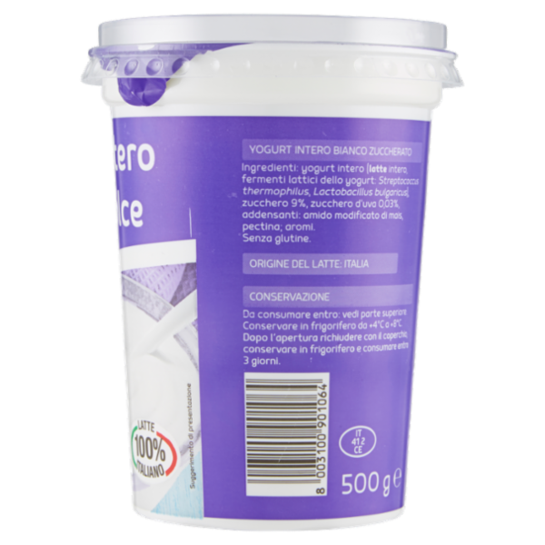 Selex Yogurt Intero Bianco Dolce 500 g