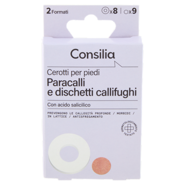 Consilia 8 Cerotti Paracalli e 9 Dischetti Callifughi 2 Formati