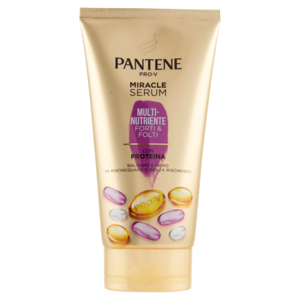 Pantene Balsamo e Siero Capelli con Proteina Miracle Serum Multi-Nutriente Forti & Folti 150 ml