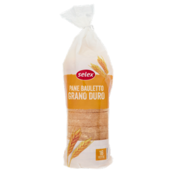 Selex Pane Morbido Con Grano Duro a Fette 400 g
