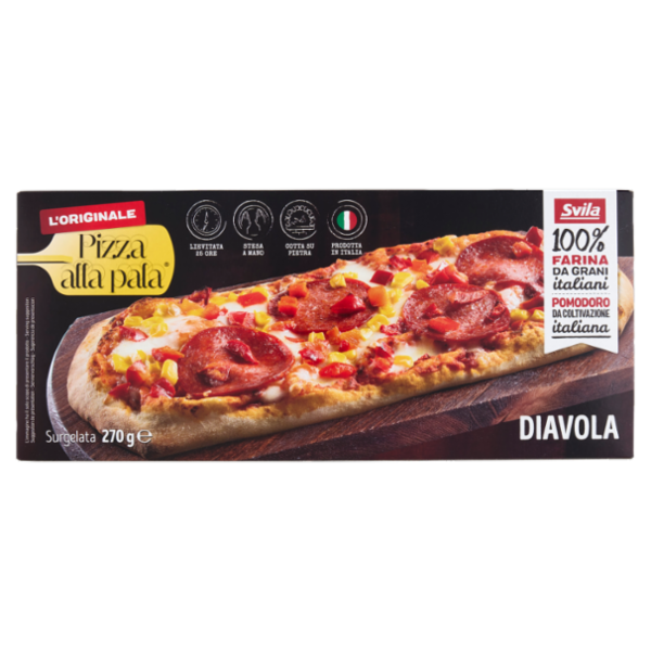 Pizza alla pala Diavola Surgelata 270 g