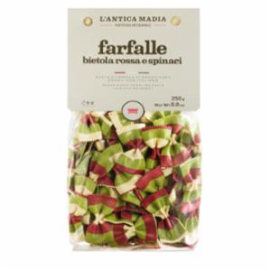 L'Antica Madia Farfalle Bietola Rossa e Spinaci 250g