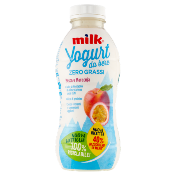 Milk Yogurt da bere Zero Grassi Pesca Maracuja 500 g