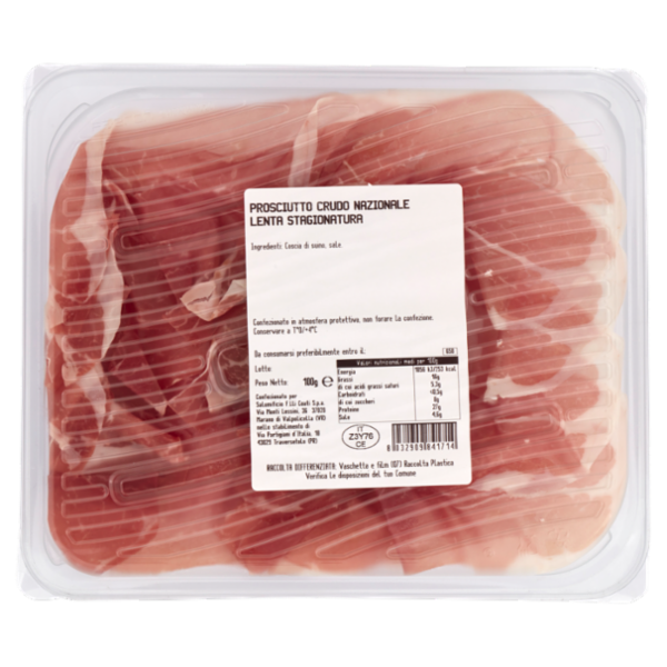 Salumi Coati Prosciutto Crudo Lenta Stagionatura 100 g